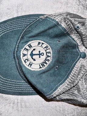 Blue 84 Pt. Pleasant Beach Trucker Hat Blue & Gray